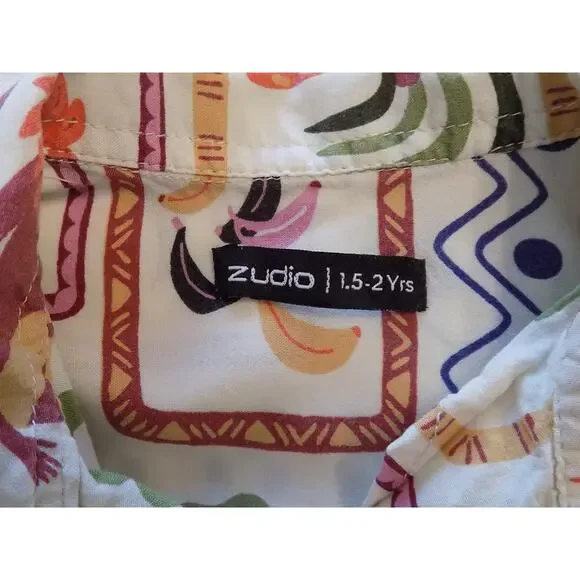 Zudio button front shirt boys size 1.5-2 years - Picture 3 of 4